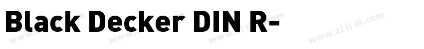 Black Decker DIN R字体转换